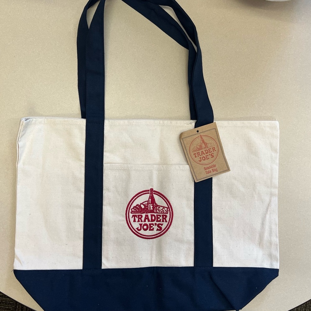 Blue and White Tote Bag (NOT A MINI SIZE TOTE)